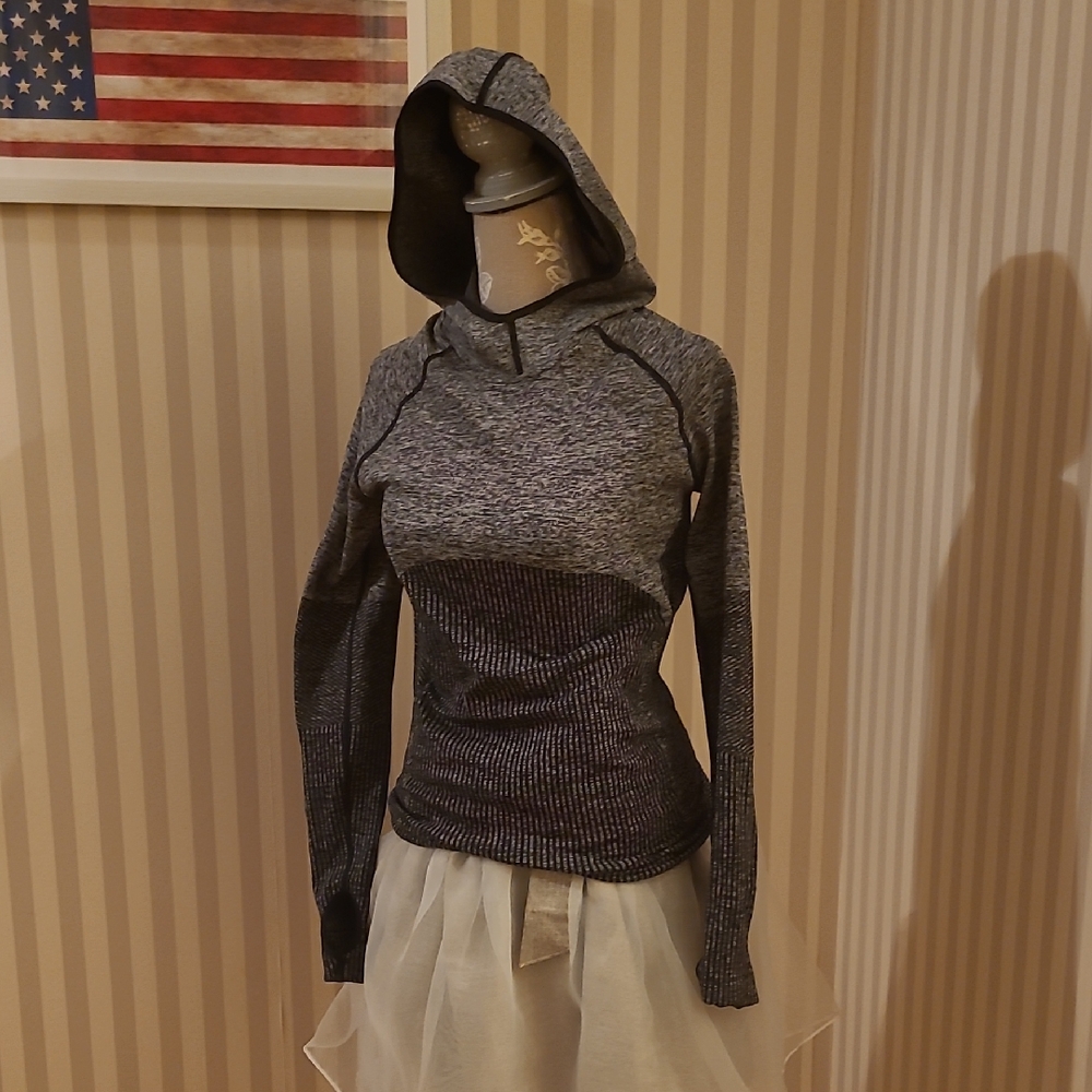 Fabletics Charcoal Hooded Sweatshirt